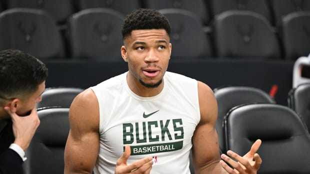 Milwaukee Bucks forward Giannis Antetokounmpo (34)